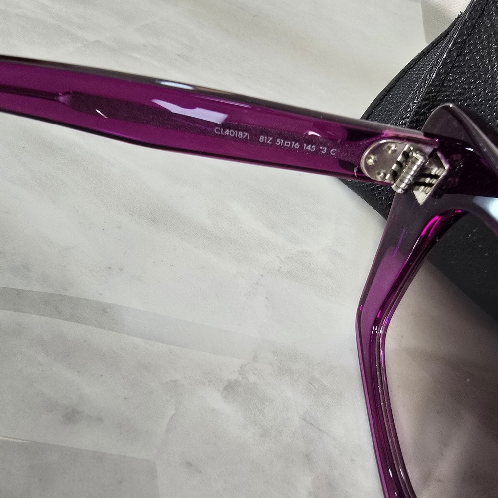 Celine Purple Cat-Eye Sunglasses - Picture 7 of 11